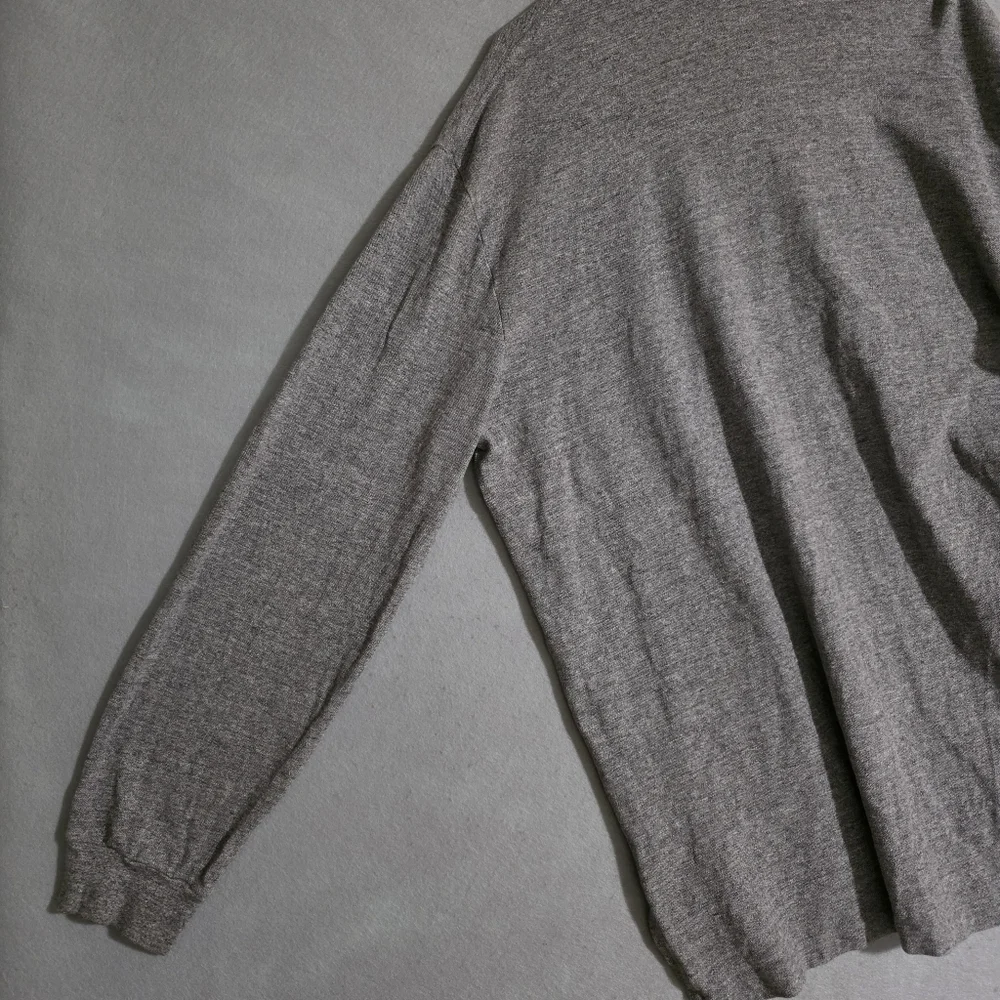 Polo Ralph Lauren Mens Gray Heathered Long Sleeve Polo 368044 Size XXL